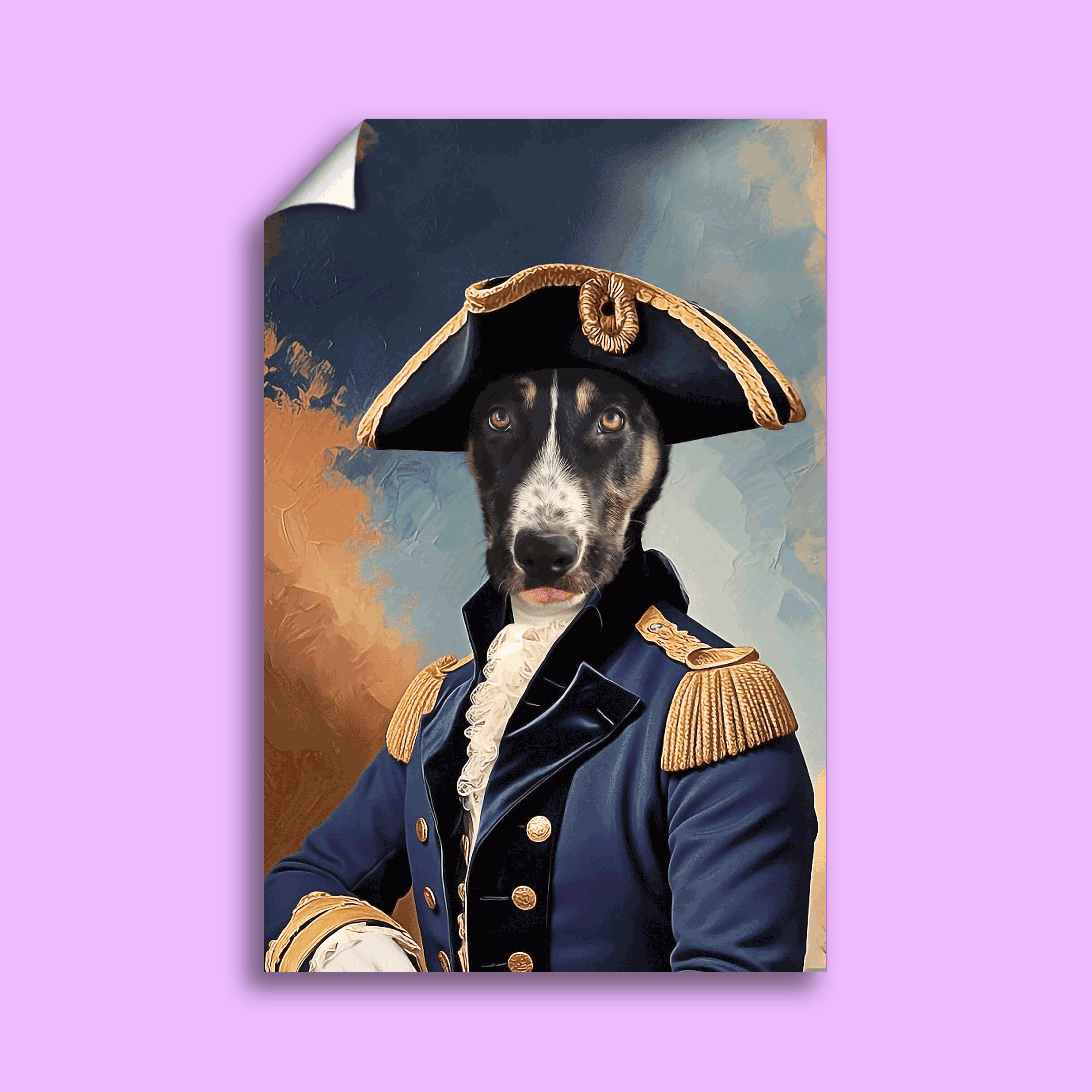 Noble Admiral Custom Pet Portrait